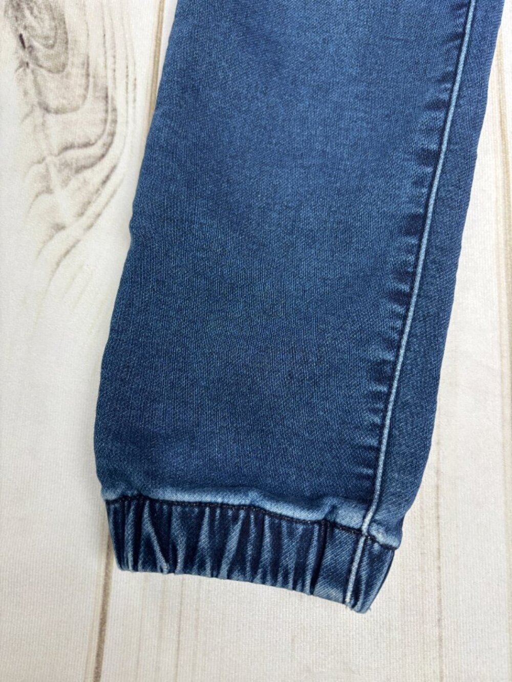 American Eagle Next Level Denim Joggers Women 4 Regular Mid Rise Stretch Blue - Picture 4 of 14